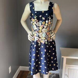 NWT Loft Navy Floral Sundress